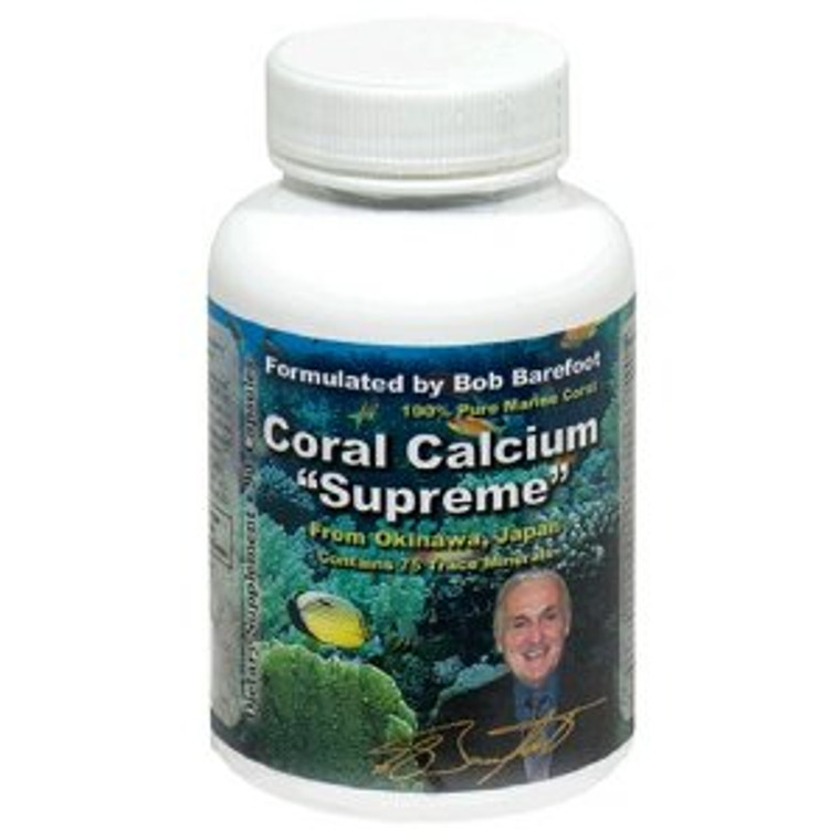 Bob Barefoot Coral Calcium Supreme 1000Mg Capsules - 90 Ea