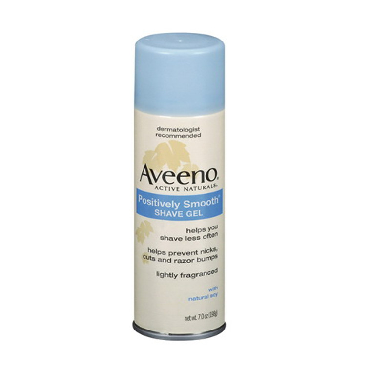 Aveeno Active Naturals Positively Smooth Shave Gel, Lightly Fragranced - 7 Oz