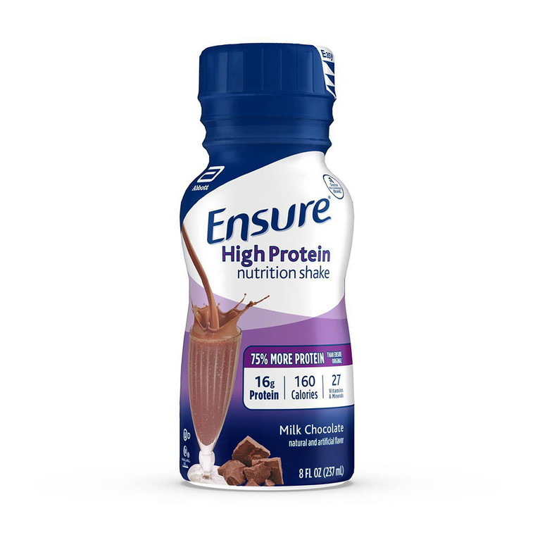 Ensure Active High Protein Nutritional Liquid Shake, Milk Chocolate Flavor - 8 oz, 24 Pack