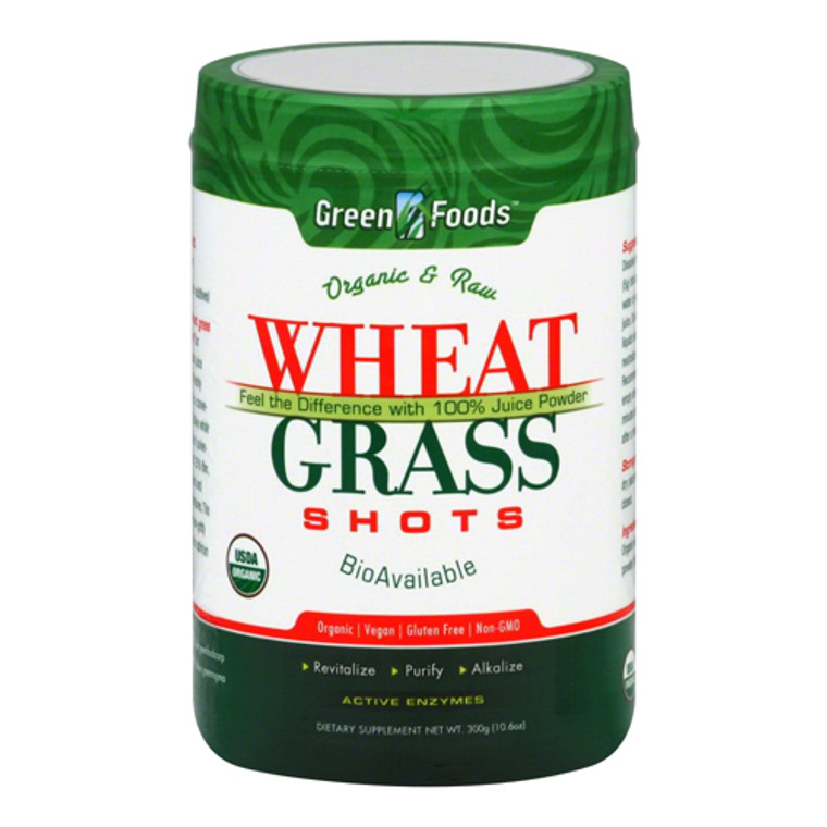 Green Foods Organic and Raw Wheat Grass Shots, 10.6 Oz