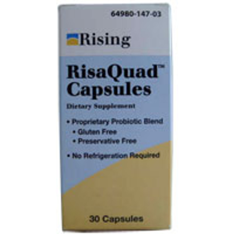 Risaquad Capsules, Probiotic Dietary Supplement, Equivalent To Flora Q - 30 Ea