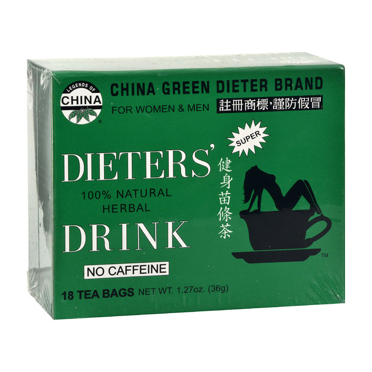 Uncle Lees Tea Dieters Drink Herbal Tea 100% Natural, No Caffeine, 18 Tea Bags