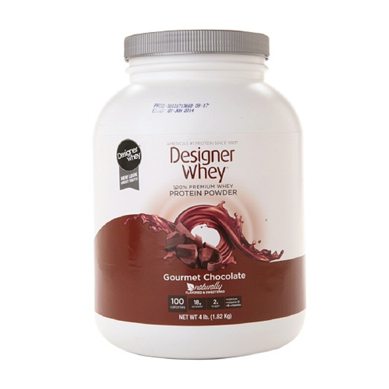 Designer Whey 100% Premium Whey Protein Powder, Double Chocolate - 4 Lb