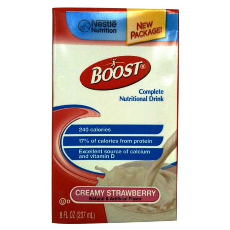 Nestle Boost Complete Nutrition Drink, Creamy Strawberry - 8 Oz, 27 Pack