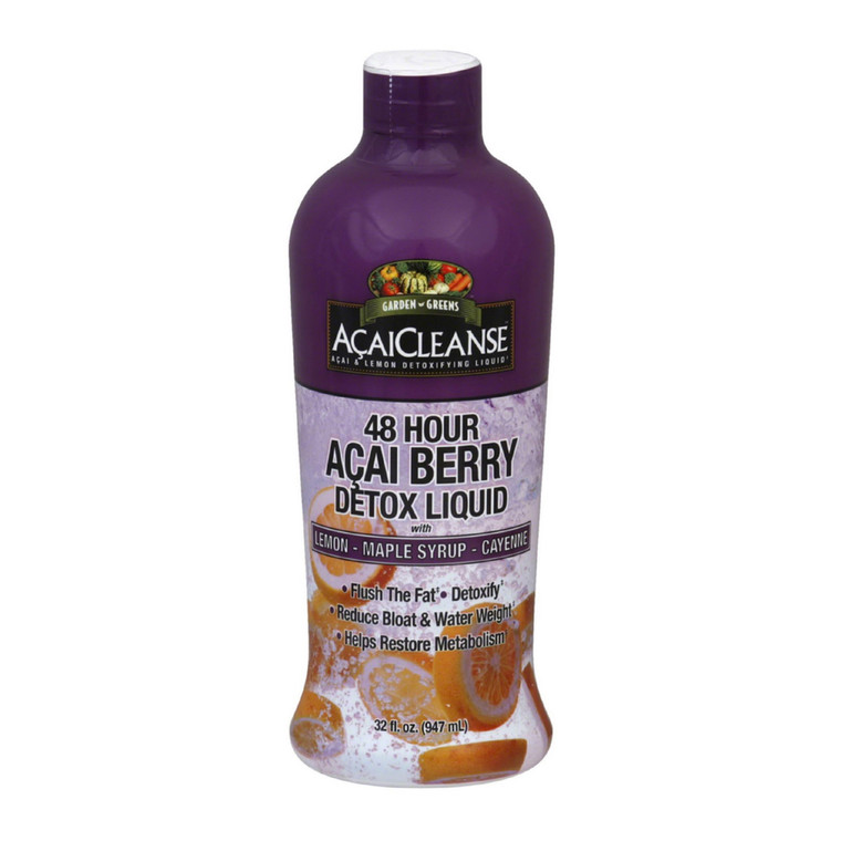 Acaicleanse 48 Hours Acai Berry Detox Liquid With Lemon - 32 Oz