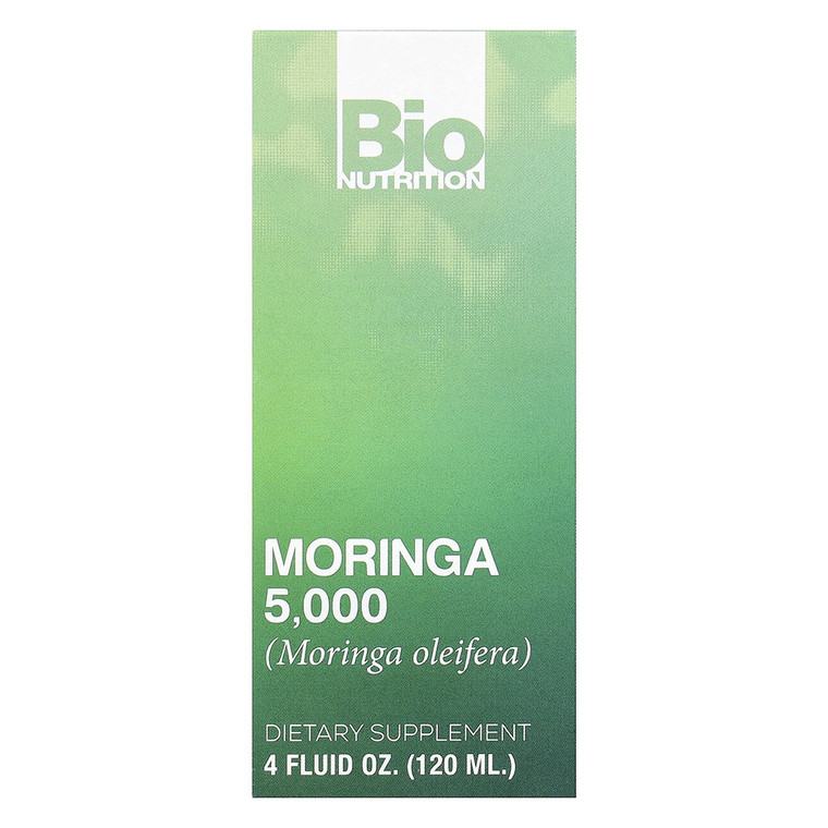 Bio Nutrition Moringa Dietary Supplement Liquid for Energy and Wellness Support 4Oz (120ml)