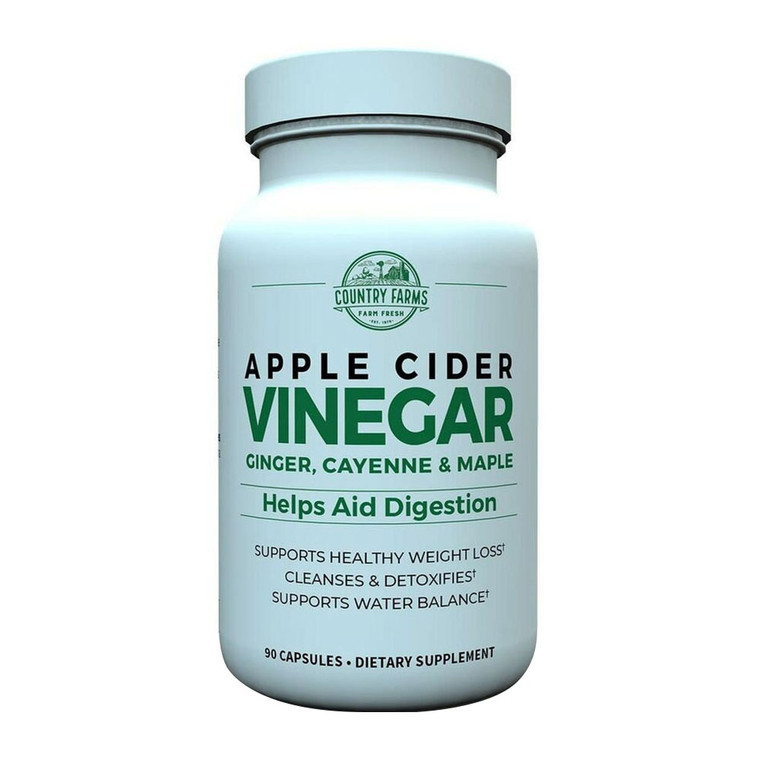 Country Farms Apple Cider Vinegar 500mg, Capsules, 90 Ea