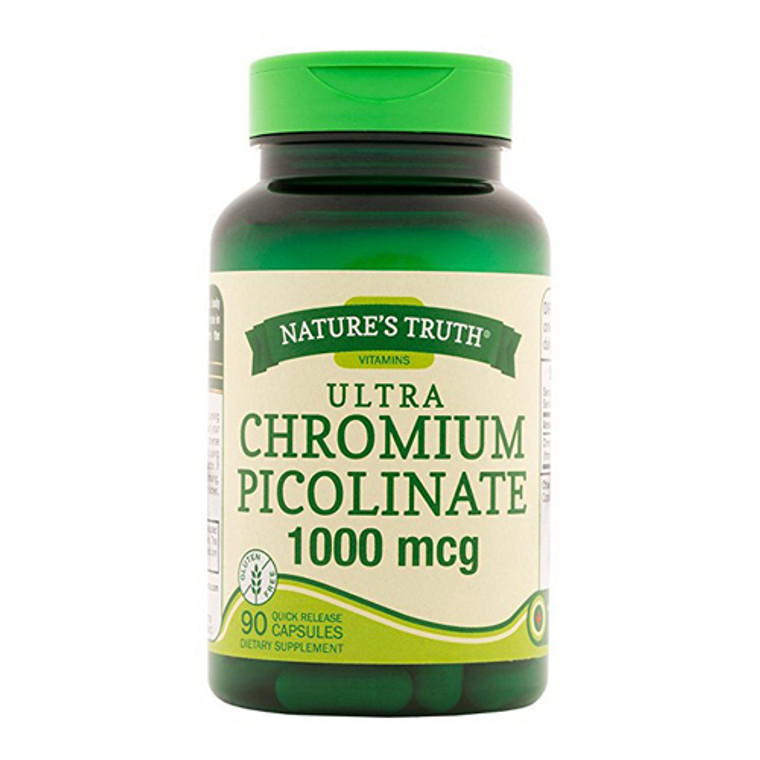 Natures Truth Vitamins Ultra Chromium Picolinate 1000 mcg Capsules, 90 Ea
