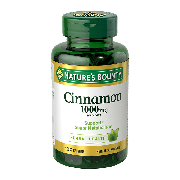 Natures Bounty Cinnamon 1000 Mg Capsules, 100 Ea