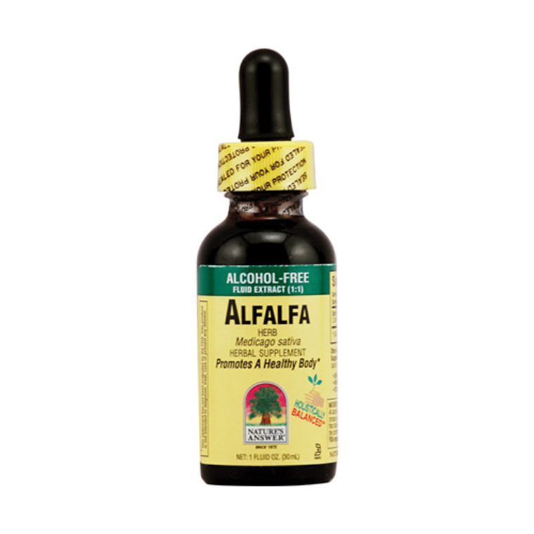 Natures Answer Alfalfa Herb Promotes Healthy Body, Alcohol Free - 1 Oz