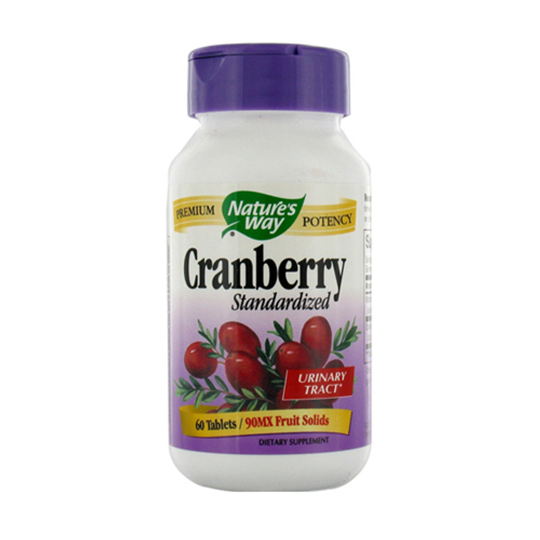 Standardized Cranberry Tablets For Urinary Tract By Naturesway - 60 Ea