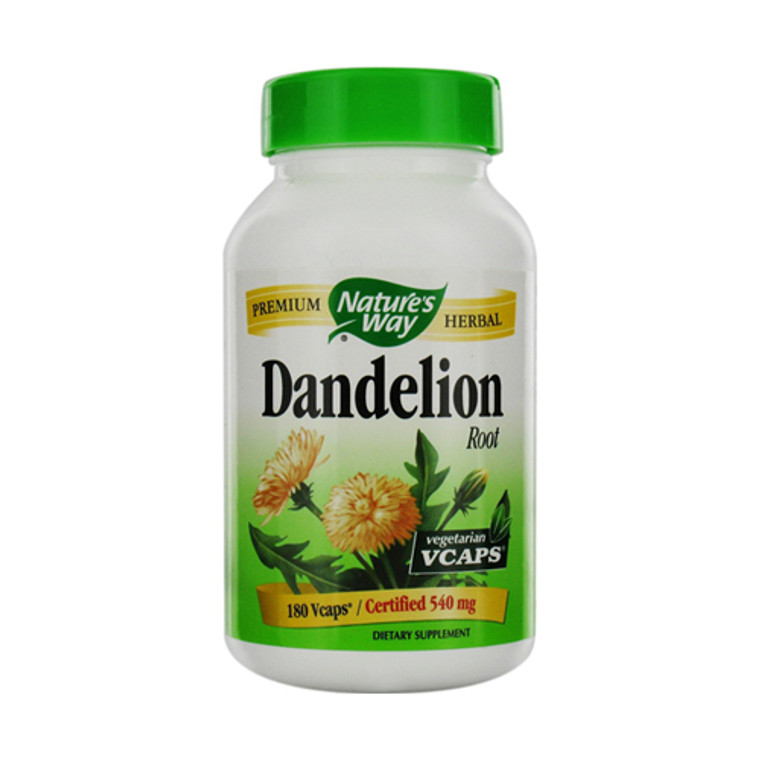 Natures Way Dandelion Root 540 Mg Vegetarian Capsules - 180 Ea