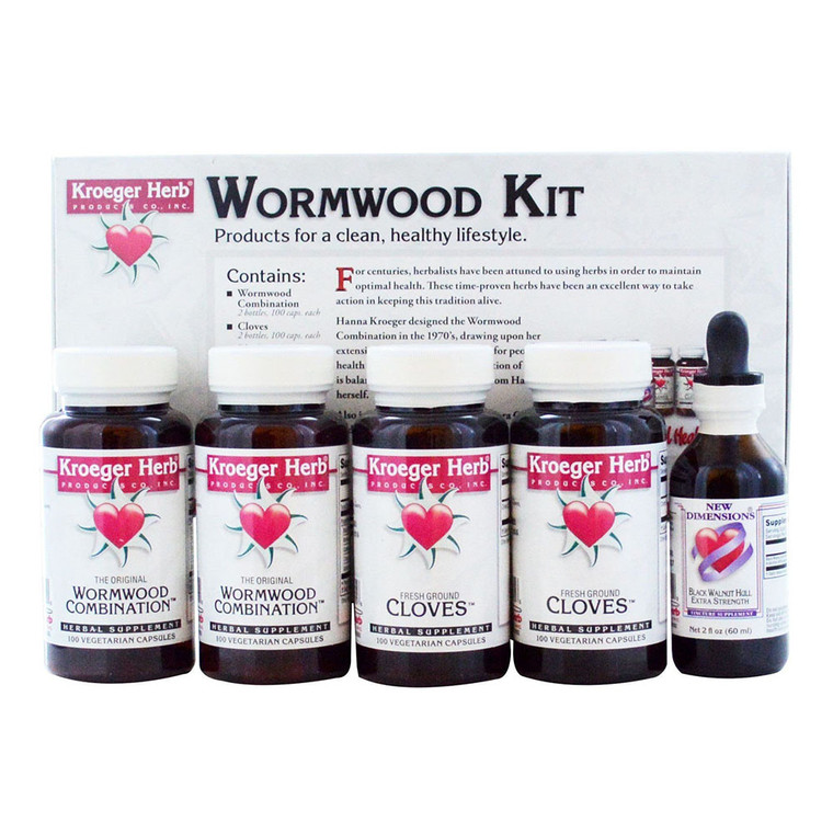 Kroeger Herb Wormwood Kit, Extra Strength, 1 Ea