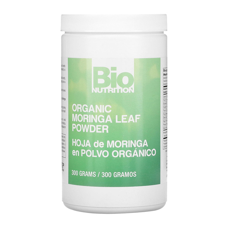 Bio Nutrition Organic Moringa Leaf Powder for Energy Immunity and Nutritional Support 10.5Oz (300g)