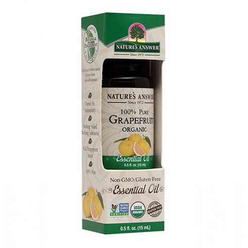 Natures Answer Essential Oil Organic Grapefruit, 0.5 Oz