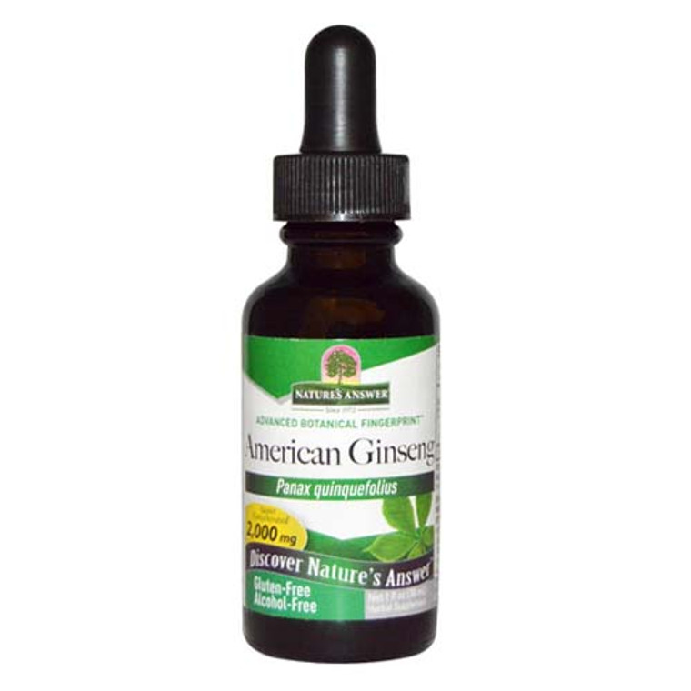 Natures Answer Authenic Botanical Fingerprint American Gingseng Root Extract, 1 oz
