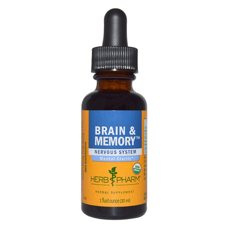 Herb Pharm Brain and Memory Tonic Compound, 1 Oz