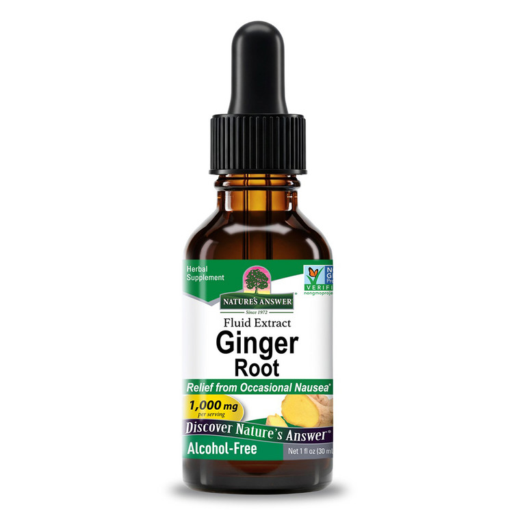 Natures Answer Ginger Root Extract 1000mg Alcohol Free Supports Healthy Heart 1Oz (30ml)