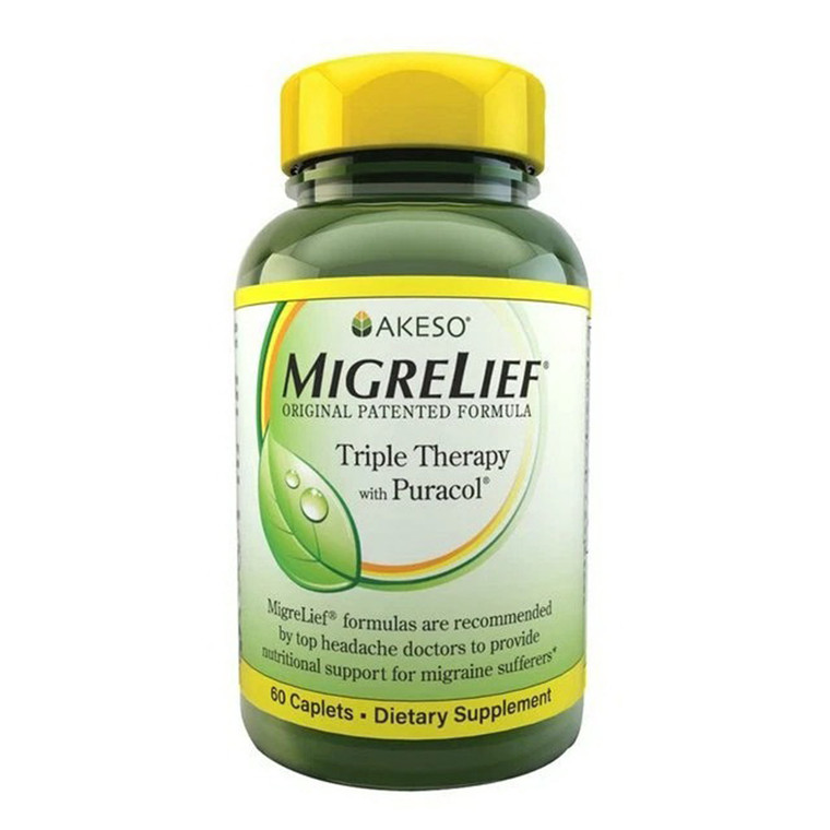 MigreLief Original Formula Caplets for Migraine Support 60Ea