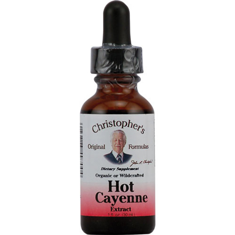 Dr. Christopher Pepper Extract, Hot Cayenne, 1 Oz