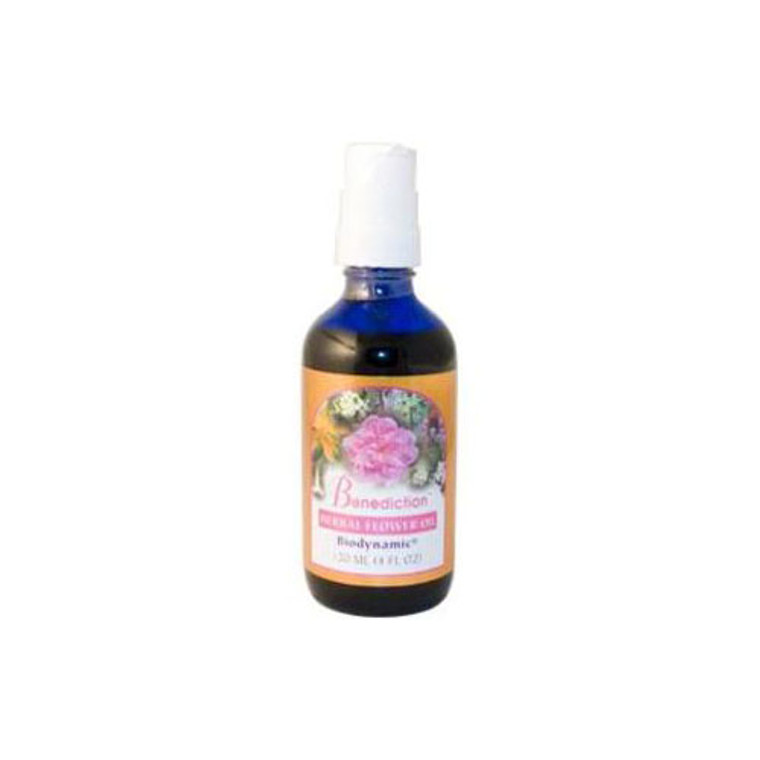 Benediction Herbal Flower Oil By Flower Essence, Pump Top - 4 Oz