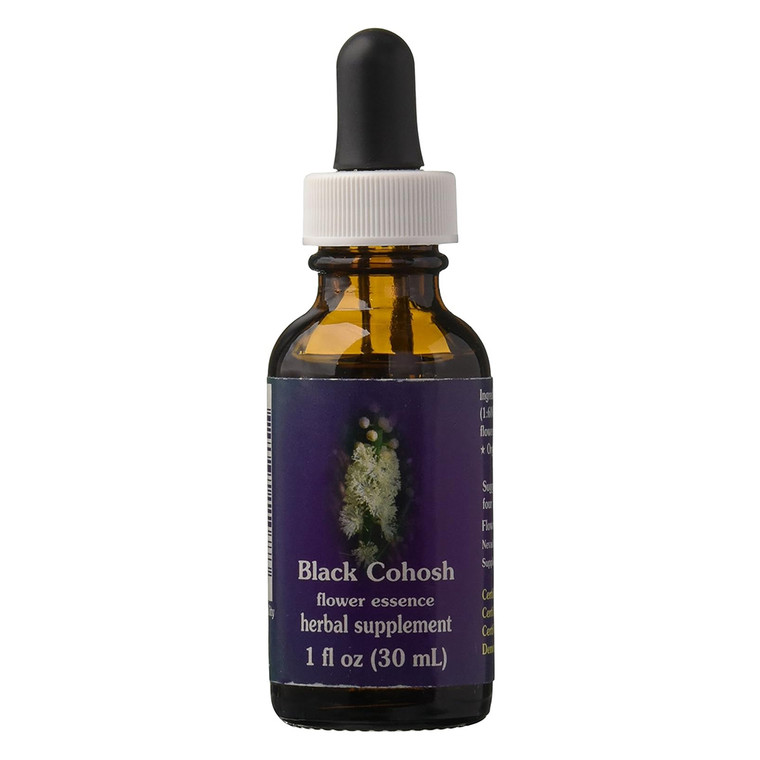 Flower Essence Black Cohosh Dropper for Emotional Strength Support 1Oz (30ml)