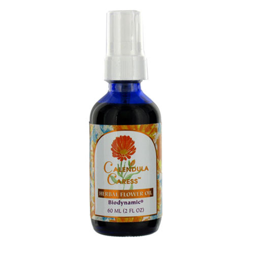 Flower Essence Herbal Flower Oil Pump Top, Calendula Caress - 2 Oz