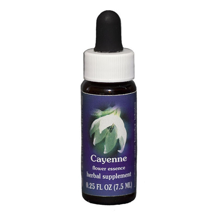 Flower Essence Cayenne Herbal Supplement Dropper, 0.25 Oz