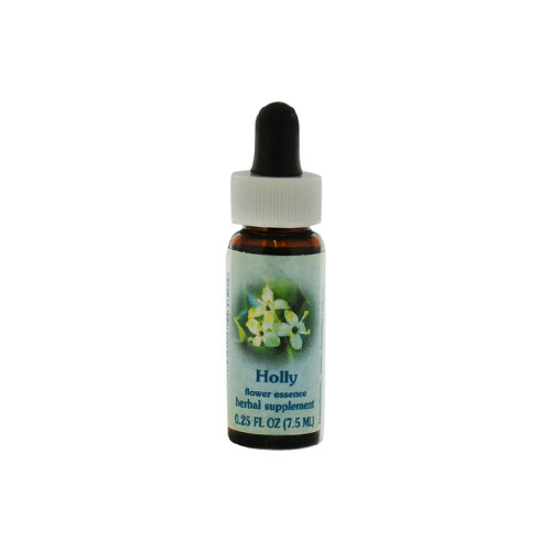 Flower Essence Holly Dropper for Loving Kindness 0.25Oz (7.5ml)