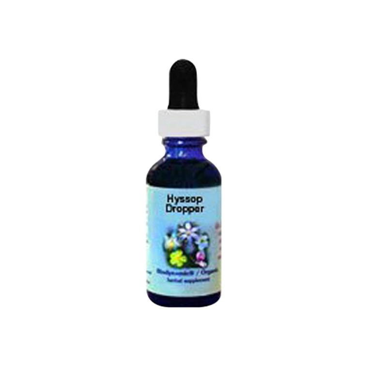 Hyssop Herbal Supplement Dropper By Flower Essence - 1 Oz