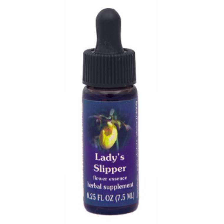 Flower Essence Ladys Slipper Dropper for Nervous Energy Balance 0.25Oz (7.5ml)