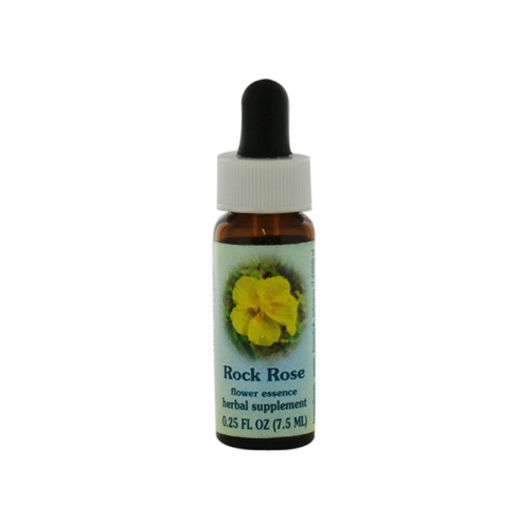 Flower Essence Rock Rose Herbal Supplement Dropper - 0.25 Oz