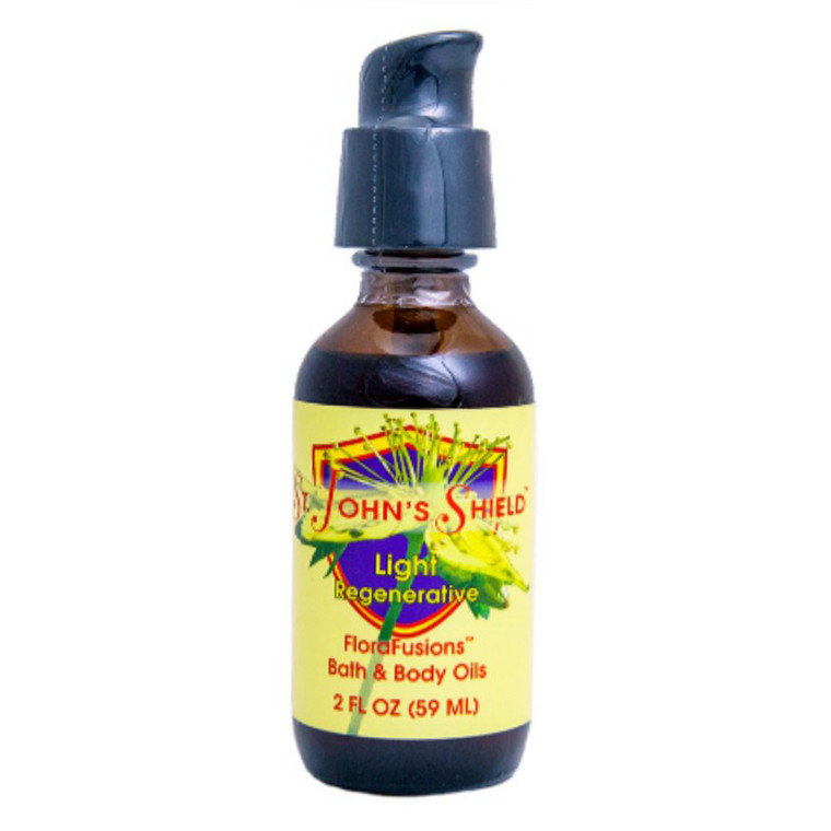 Flower Essence Saint Johns Shield Pump Top for Emotional Radiance and Inner Light 2Oz (59ml)