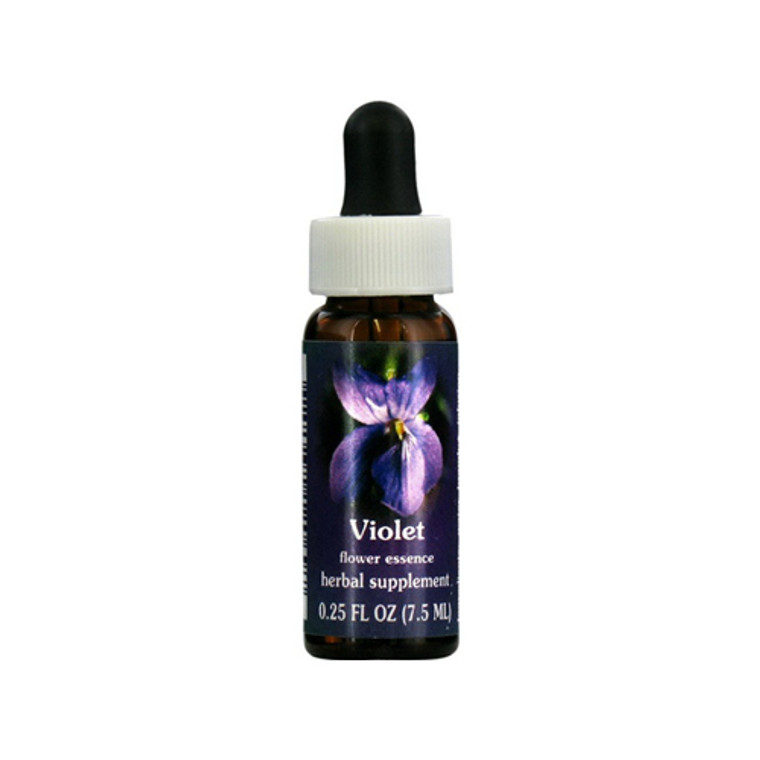 Flower Essence Violet Herbal Supplement Dropper - 0.25 Oz