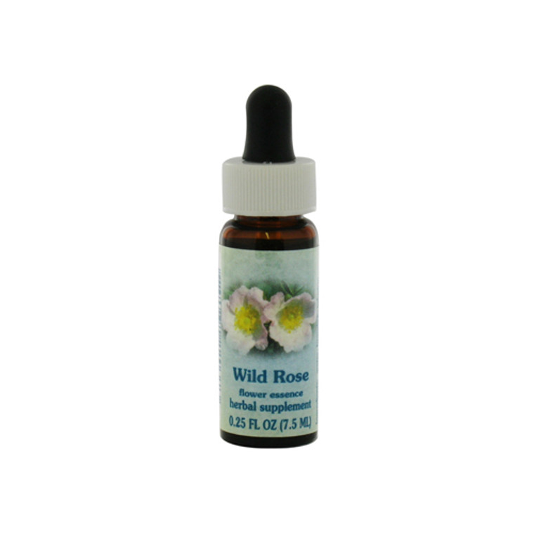 Flower Essence Wild Rose Herbal Supplement Dropper - 0.25 Oz