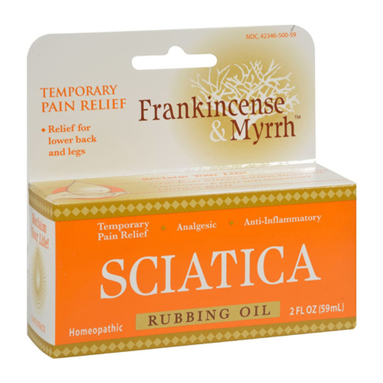 Frankincense And Myrrh Sciatica Homeopathic Rubbing Oil, 2 Oz