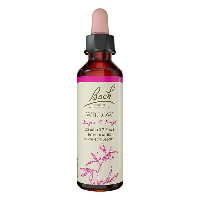 Bach Original Flower Essences Forgive and Forget for Naturally Occurring Nervous Tension Willow 0.7Oz (20ml)
