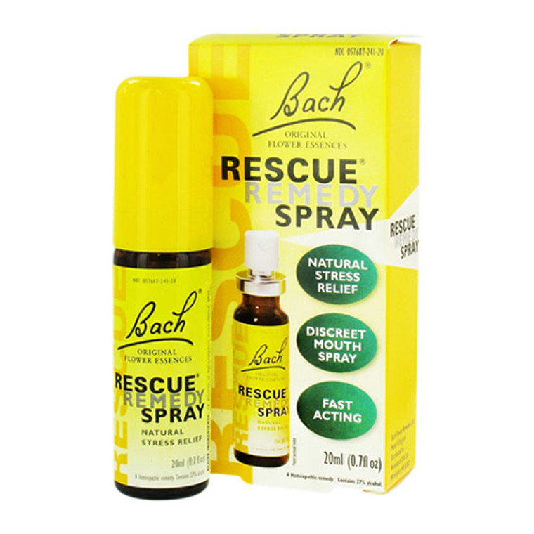 Bach Original Flower Essences Rescue Remedy Natual Stress Relief Spray, 0.7 Ozl