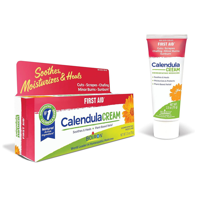 Boiron Calendula First Aid Cream Soothes and Heals Skin Irritations Healing Soothing 2.5Oz (70g)