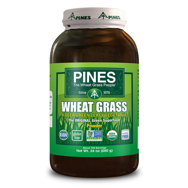 Pines International Wheat Grass The Original Green Superfood Powder 24Oz (680g)