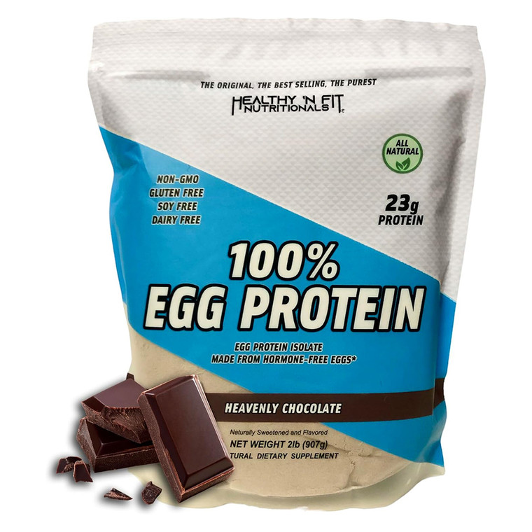 Healthy N Fit 100 Percent Egg Protein Heavenly Chocolate for Protein and Muscle Support 2Lb (907g)