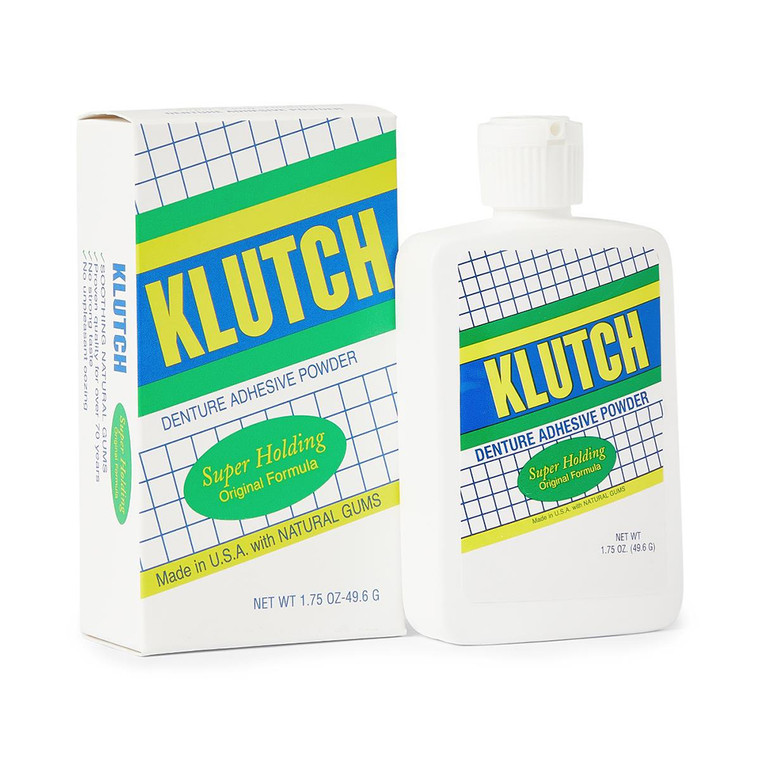 Klutch Denture Adhesive Powder, 1.75 Oz