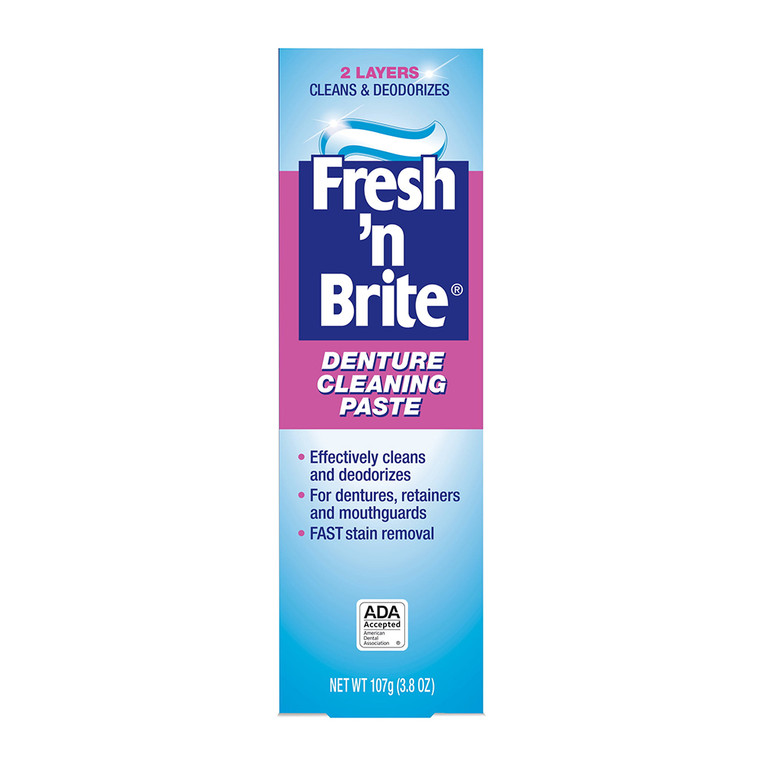 Stim-U-Dent Fresh And Brite Denture Cleaning Toothpaste, 3.8 Oz