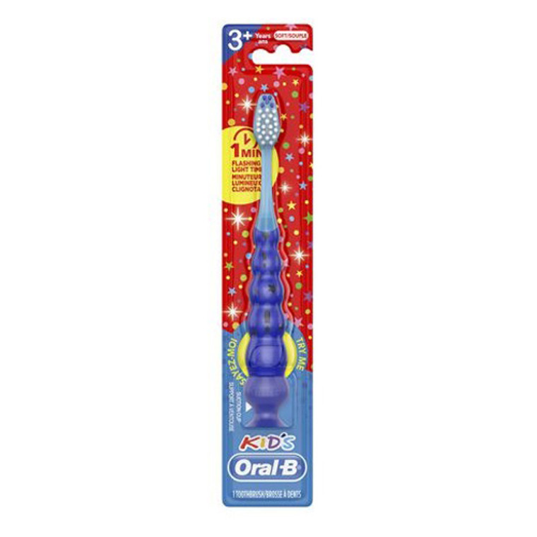 Oral B Kids Timer with Lights Toothbrush, Blue, 1 Ea