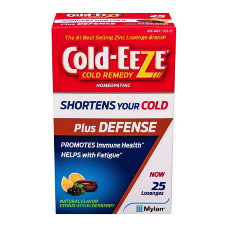 Cold-Eeze Plus Defense Citrus with Elderberry Lozenges, 25 Ea