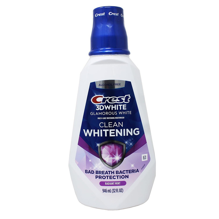 Crest 3D White Glamorous White Multi Care Whitening Mouthwash 32Oz (946ml)