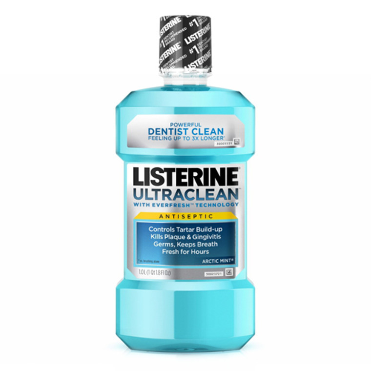 Listerine Ultra Clean Antiseptic Mouthwash, Arctic Mint  - 1 Ltr