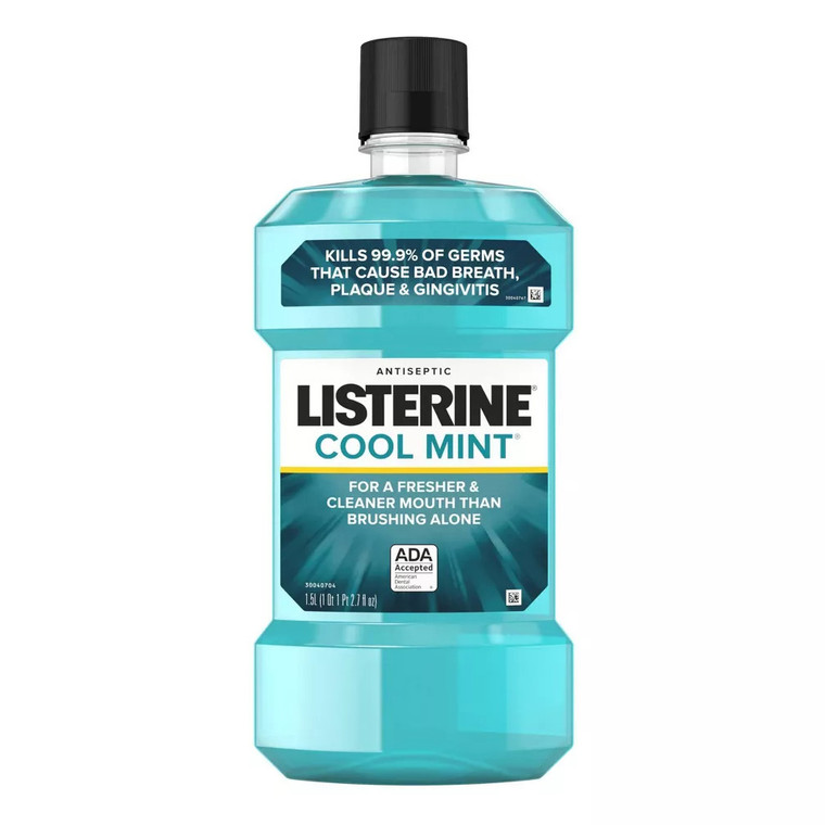 Listerine Cool Mint Antiseptic Mouthwash Oral Care And Breath Freshener, 1.5 Ltr