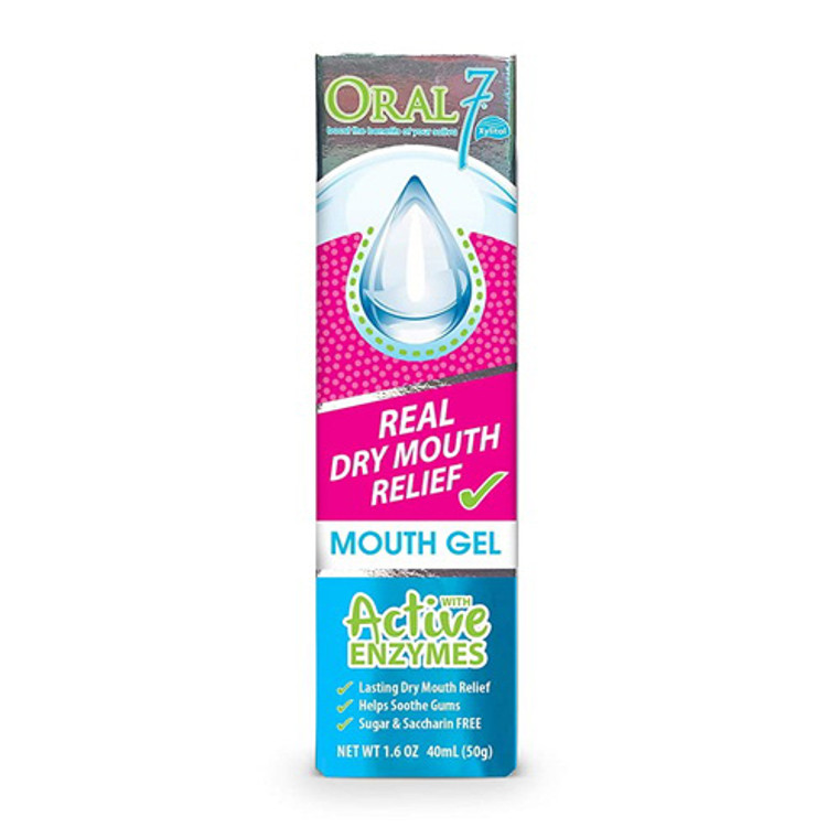 Oral7 Dry Mouth Moisturizing Mouth Gel Containing Enzymes, 1.6 Oz