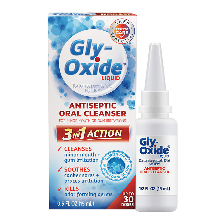 Gly-Oxide Liquid Antiseptic Oral Cleanser, 0.5 Oz